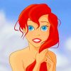 Cute Ariel paint by numbers