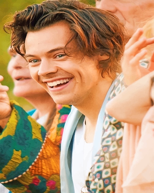 Cute Harry Styles Singers Paint By Numbers NumPaint Paint by numbers