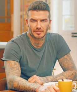David Beckham Breakfast Time paint by numbers
