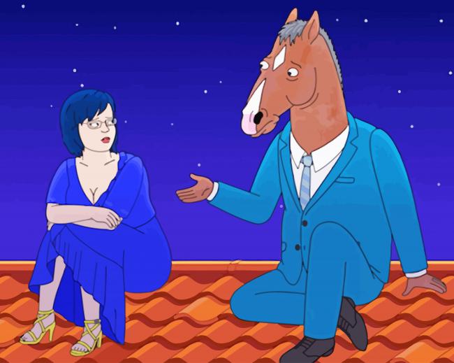 diane-and-bojack-horseman-animations-paint-by-numbers-paint-by-numbers