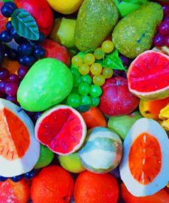 Fruits Healthy Food paint by number