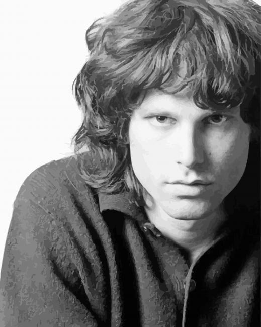 Jim Morrison Portrait paint by number