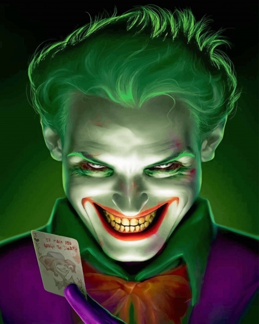 Joker Smile Face - Paint By Number - Num Paint Kit