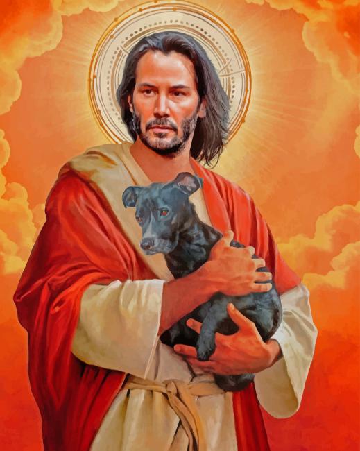 Keanu Reeves Jesus Christ Paint By Numbers