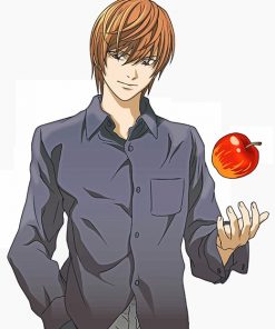 light yagami Death note serie adult paint by numbers