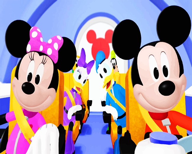 Mickey Mouse Clubhouse Space Adventures - Paint By Numbers - NumPaint ...