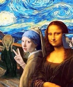 Monalisa Selfie paint by number