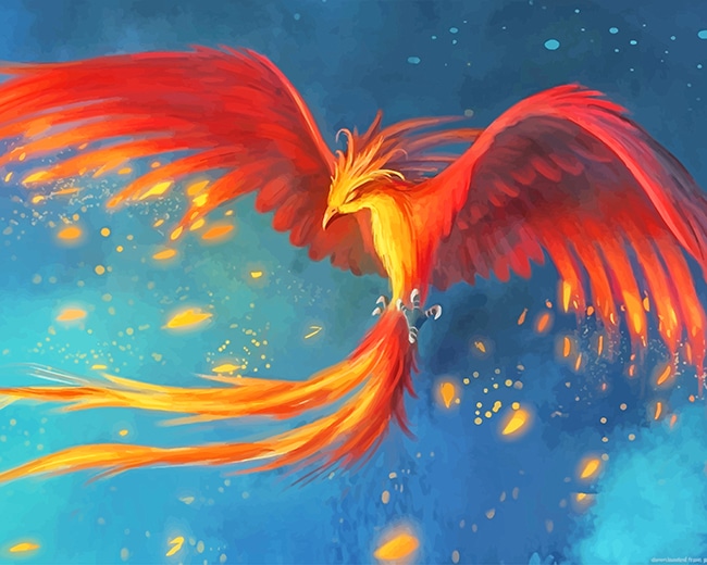 Phoenix Bird Mythology Paint By Numbers Numpaint Paint By Numbers