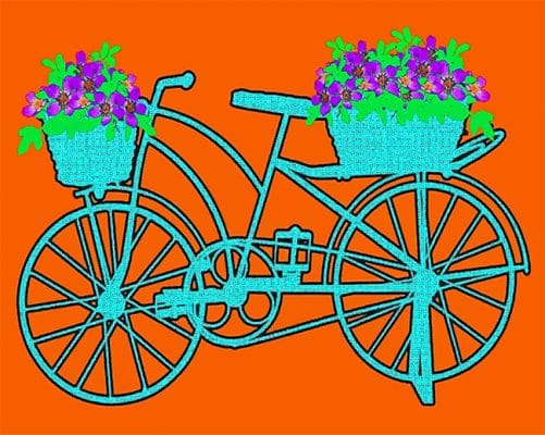 paint by numbers bicycle