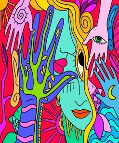 Psychedelic Art paint by number