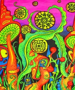 Psychedelic Trippy Art paint by number