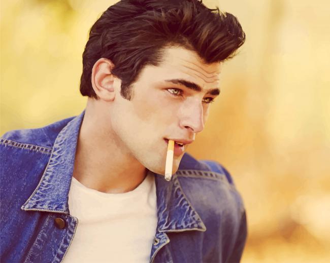 Sean O Pry Smoking Cigarette Paint By Numbers