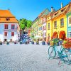 Sighisoara Old Town paint by number