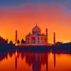 Taj Mahal India Sunset paint by number