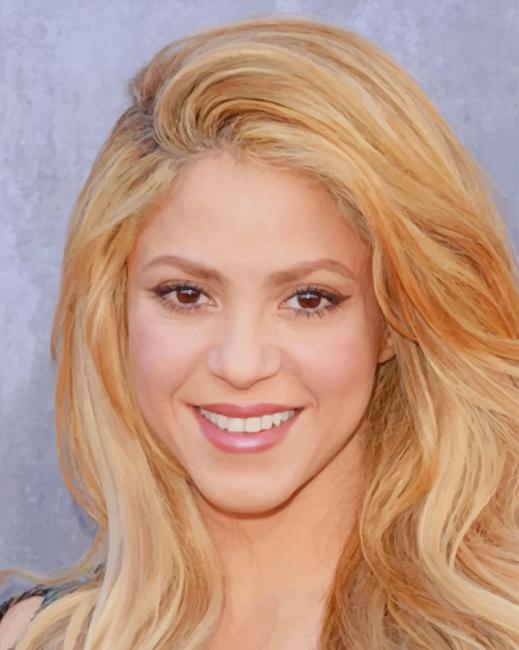 The Pretty Singer Shakira paint by numbers