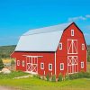 Traverse City Wedding Barn paint by number