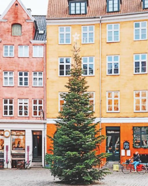 Copenhagen Christmas Tree paint by numbers
