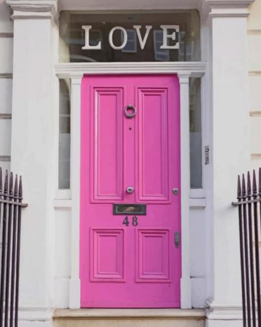 Love Door paint by numbers