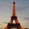 Paris Eiffel Tower In Sunset paint by numbers