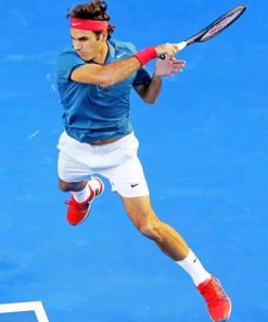 Roger Federer Wide Grand Slam Open paint by numbers