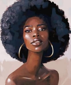 Black Girl Pop Art paint by numbers