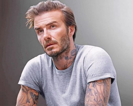English Footballer David Beckham paint by numbers