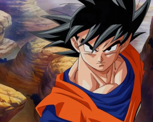 Goku Dragon Ball Z paint by numbers