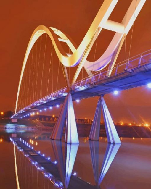 Infinity Bridge Stockton England paint by numbers