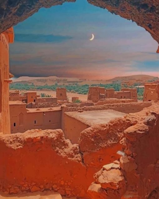 Ouarzazate Morocco paint by numbers