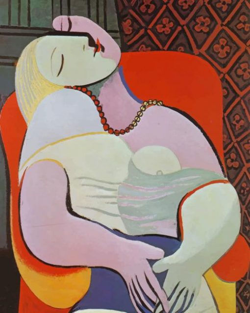 Picasso Woman In Chair paint by numbers