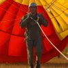 Parachutist With Colorful Parashut paint by numbers