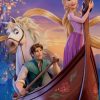 Tangled Movie Rapunzel And Flynn Rider paint by numbers