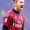 Zlatan Ibrahimovic In Acmilan paint by numbers