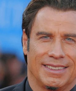 Actor John Travolta paint by numbers