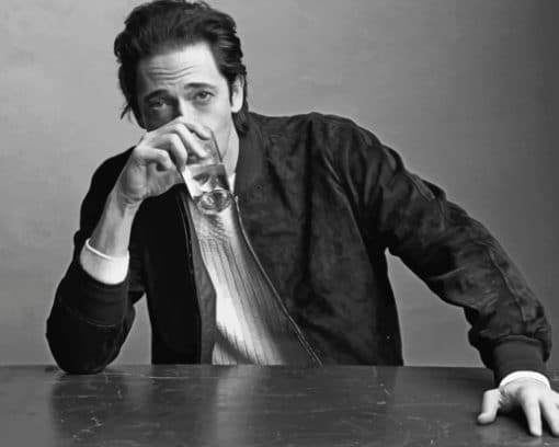Actor Adrien Brody paint by numbers