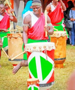 African Dancing Drumer Boys