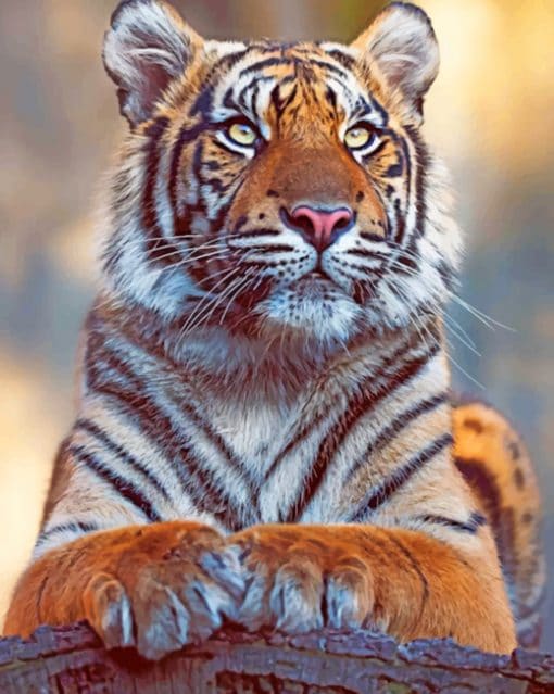 Bengal Tiger Animal paint by numbers