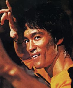 Bruce Lee The Human Dragon paint by numbers