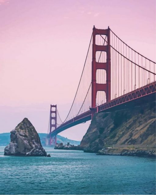 California Golden Gate During Sunset