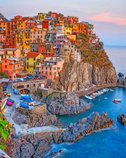 Cinque Terre National Park Italy paint by numbers
