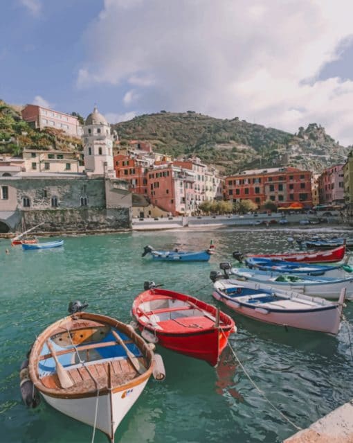 Cinque Terre National Park paint by numbers