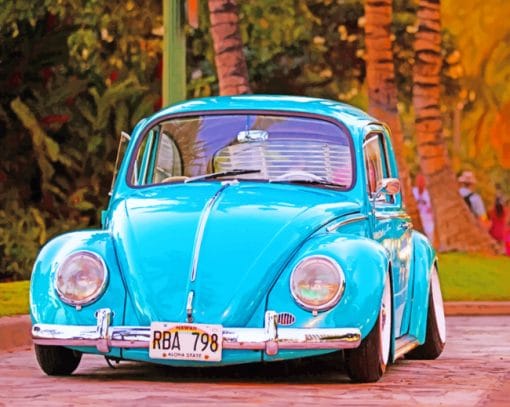 Classic Volkswagen Beetle paint by numbers