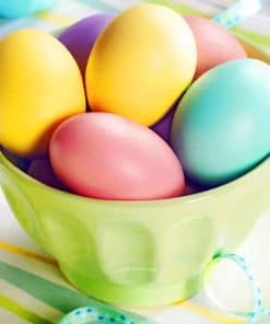 Colorful Easter Eggs paint by numbers