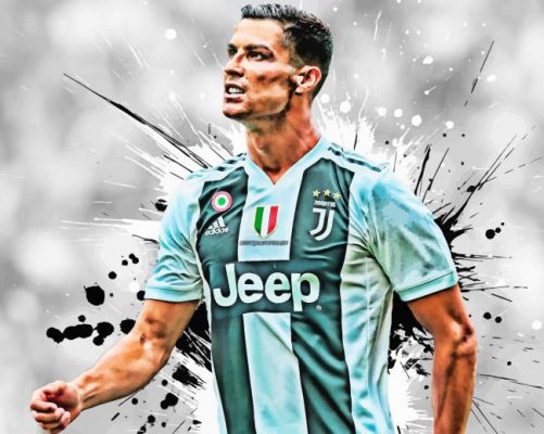 Cristiano Ronaldo - Soccer Paint By Numbers - Num Paint Kit