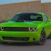 Dodge Challenger RT Plus Shaker Front Green paint by numbers