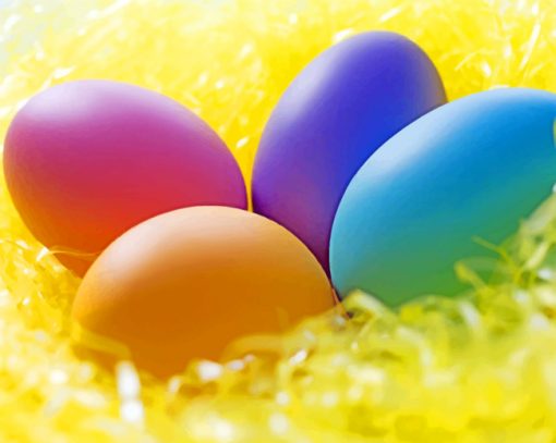 Easter Eggs For Celebration paint by numbers