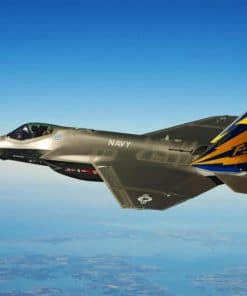 F35 Fighter Jet paint by numbers