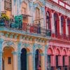 Colorful Buildings Cuba paint by numbers