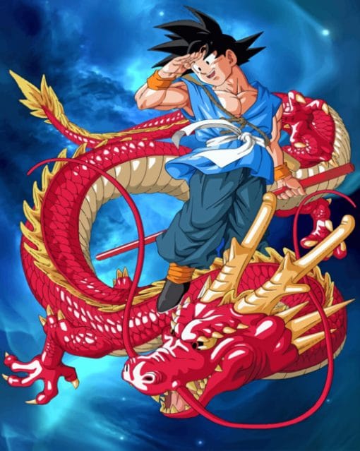 Goku In Dragon Ball GT paint by numbers