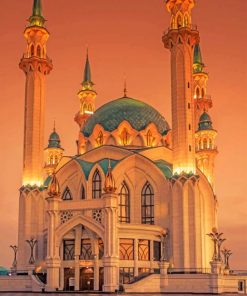 Kul Sharif Mosque Russia paint by numbers